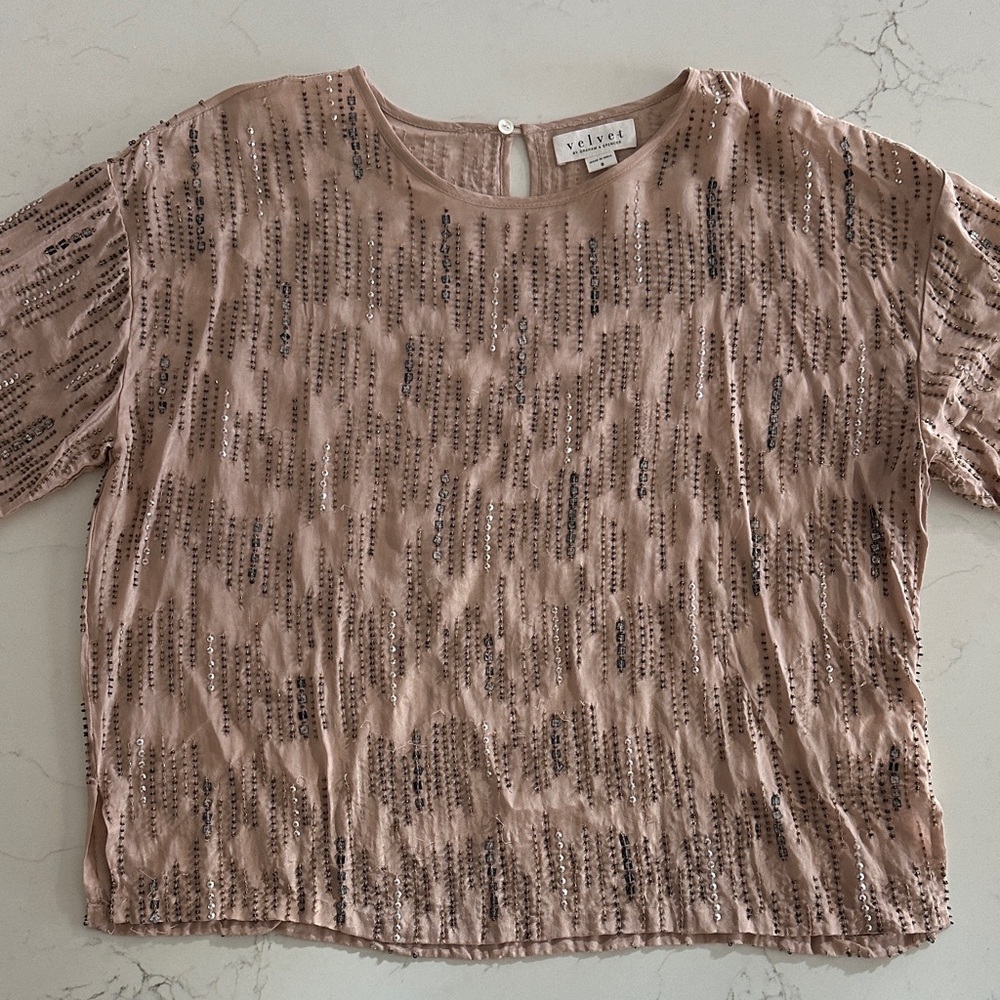Velvet Women's Sequin Blouse